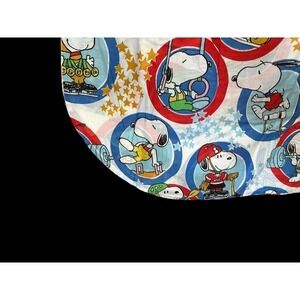 VINTAGE Peanuts Snoopy Olympic coverlet bedspread